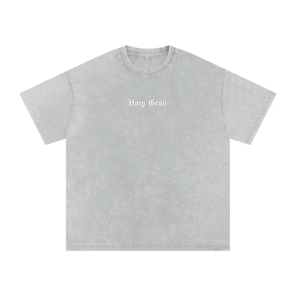 Holy Grail "Heaven" Acid Washed Oversized Tee