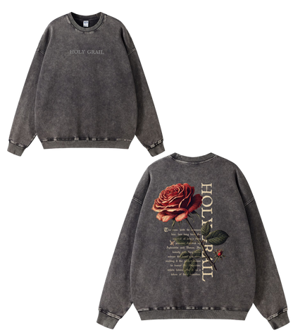 HOLY GRAIL LOVER'S ROSE CREWNECK PRE-ORDER (2-4 weeks until product shipped)