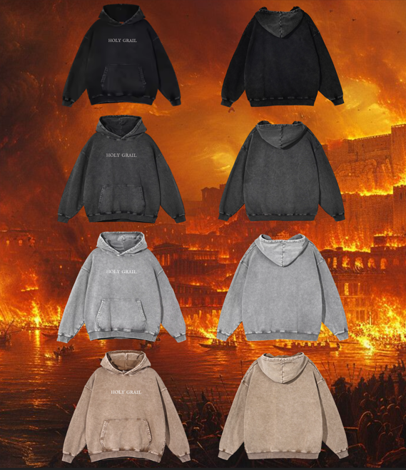 HOLY GRAIL BLANKS ACID WASHED HOODIE (2-4 weeks until product shipped)