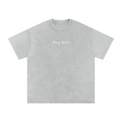 Holy Grail "Heaven" Acid Washed Oversized Tee